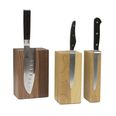Portacuchillos magnético modular  portacuchillos magnético, de madera, para 10 cuchillos de hasta 900 g