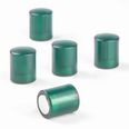 Magneti per lavagna cilindrici  tiene ca. 3,9 kg, magneti al neodimio con cappuccio in plastica, Ø 14 mm, verde trasparenti
