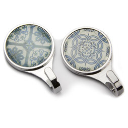 LIV-70, Ganci magnetici Azulejos, ganci magnetici con motivi ispirati a piastrelle, set da 2