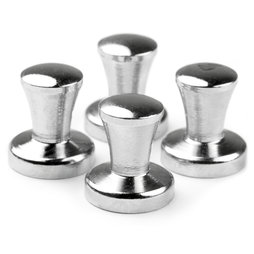 M-52, Mini-Max silberfarben, starke Büromagnete Neodym, 4er-Set