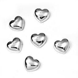 LIV-80, Sweetheart, magneti metallici a forma di cuore, set da 6