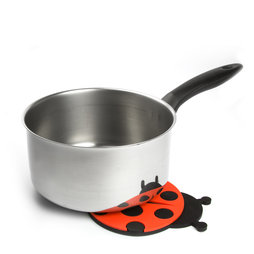 M-67, Sottopentola coccinella, magnetico, in silicone, resiste fino a 250 °C