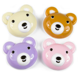 SALE-090, Honey, calamite da frigo a forma di orsetto, set da 4