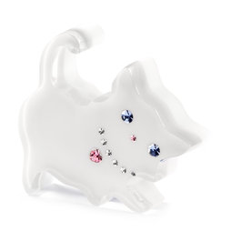 LIV-91, Diamond Cat, calamita da frigo gatto, con cristalli Swarovski