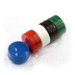 M-DISC-02, Dischi magnetici con involucro di plastica Ø 13,4 mm, 5 pezzi per set, div. colori