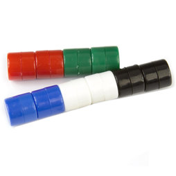 M-DISC-01/mixed1, Dischi magnetici con involucro di plastica, 10 pezzi per set, colori assortiti