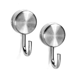 LIV-102, Ganci magnetici acciaio inox, con rivestimento antiscivolo, set da 2