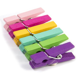 LIV-99, Color Clip, mollette magnetiche da bucato colorate, set da 6
