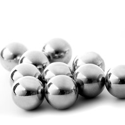 ST-K-13-N, Sfere in acciaio 13 mm, non sono magneti!, ferromagnetiche, nichelate, Ø 12,7 mm