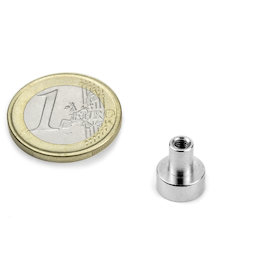 Potmagneet met draadbus Ø 10 mm