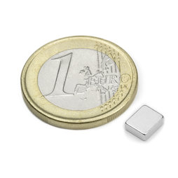 Q-06-05-02-HN, Parallelepipedo magnetico 6 x 5 x 2 mm, neodimio, 48H, nichelato