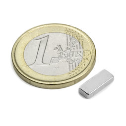 Q-10-04-02-N, Parallelepipedo magnetico 10 x 4 x 2 mm, neodimio, N50, nichelato