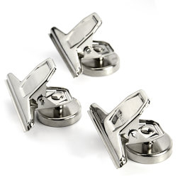 M-86, Mollette magnetiche per lettere, argento, in metallo, set da 3