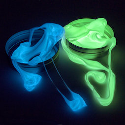 M-PUTTY-GLOW, Intelligente Knete Glow, leuchtet im Dunkeln, verschiedene Farben, nicht magnetisch!