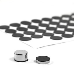 M-SIL-15, Dischi di silicone Ø 15 mm, autoadesivi, 60 pezzi per set