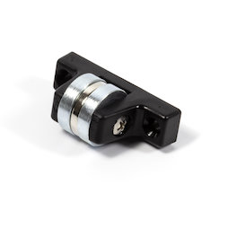 M-DOOR-04, Fermaporta magnetico, con poli rotondi, angolo di aderenza di 280°