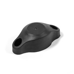 M-DOOR-05, Fermaporta magnetico con paracolpi in gomma, In plastica, nero