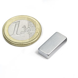 Q-18-08-04-Z, Parallelepipedo magnetico 18 x 8 x 4 mm, neodimio, N45, zincato