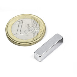 Q-20-05-05-Z, Parallelepipedo magnetico 20 x 5 x 5 mm, neodimio, N42, zincato
