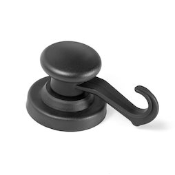 M-96, Gancio magnetico con gancio girevole, plastificato, superpotente, Forza di attrazione ca 10 kg