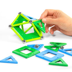 TG-GEO-04, Geomag Panels 32, gioco di costruzioni magnetiche, 32 pezzi