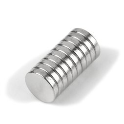 S-05-01-N, Disco magnetico Ø 5 mm, altezza 1 mm, neodimio, N45, nichelato