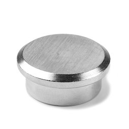 PBM-22, Steel 22, magnete per l'ufficio al neodimio in acciaio, Ø 22 mm