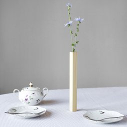 LIV-33, Vaso magnetico acero, vaso in legno di acero, aderisce magneticamente su una lastra metallica, in confezione regalo