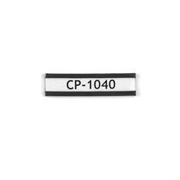 CP-1040, Etichette magnetiche 40 x 10 mm, per etichettare scaffali metallici, con etichetta di carta & pellicola di protezione