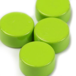 LIV-44/green, Steely, magneti al neodimio verdi, set da 10, 6 x 3 mm piccoli