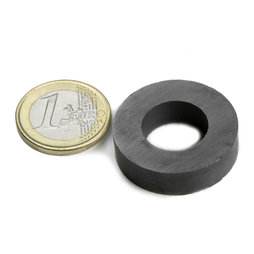 FE-R-30-16-08, Anello magnetico Ø 30/16 mm, altezza 8 mm, ferrite, Y35, senza rivestimento